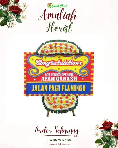Sewa Papan Bunga Amen